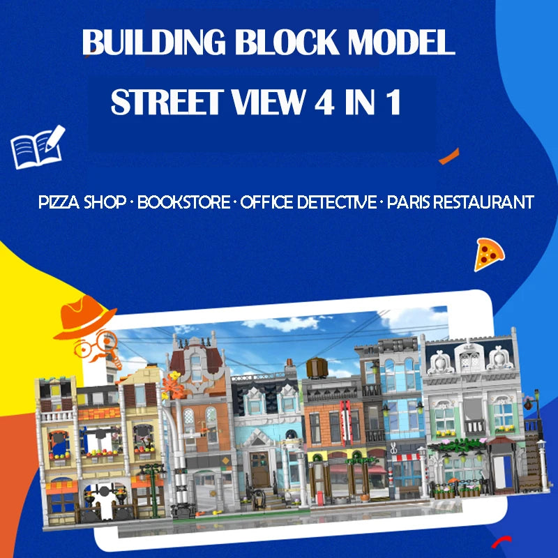 1178pcs Street View