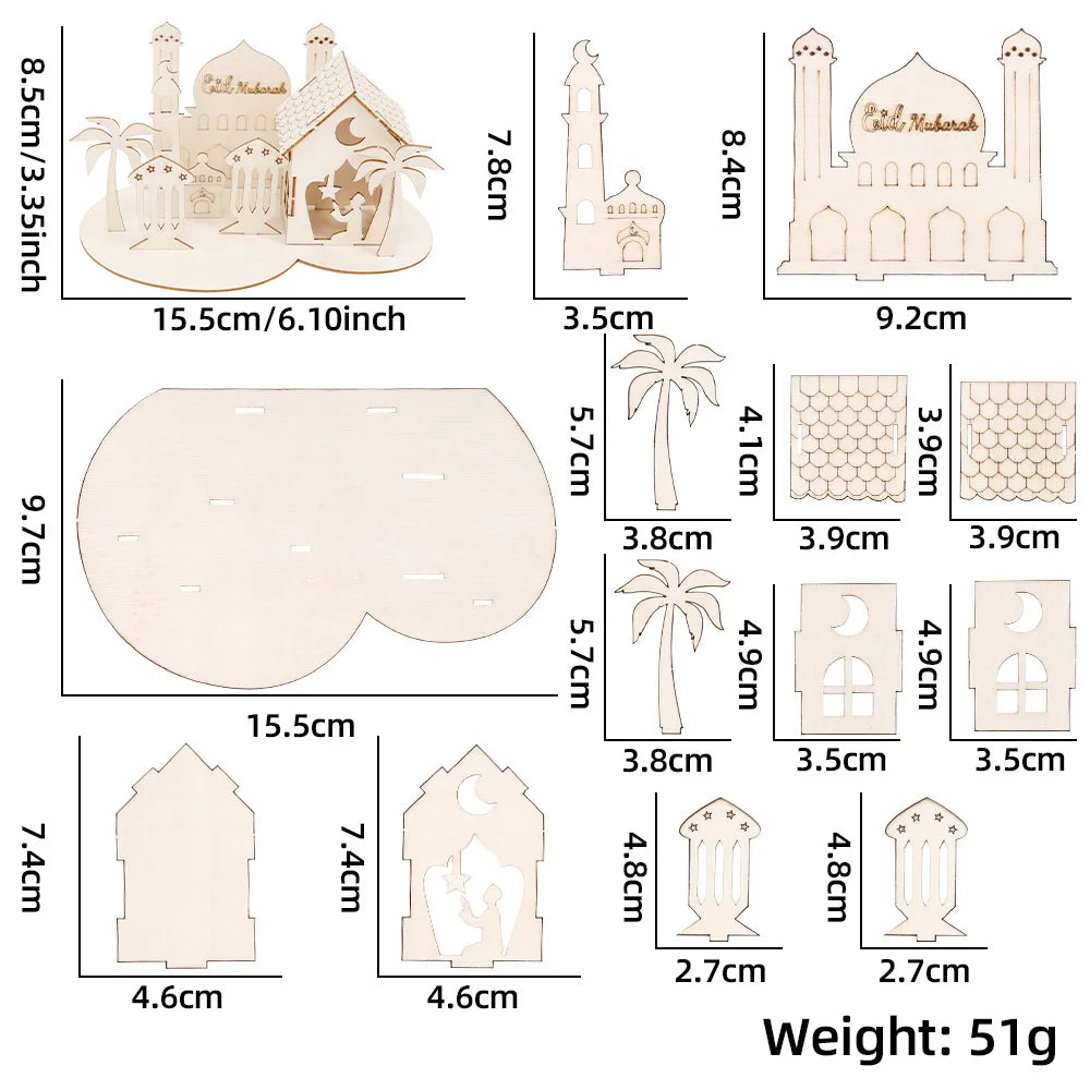 Wooden Ramadan Puzzle