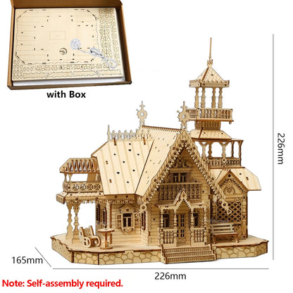 3D Wooden Villa