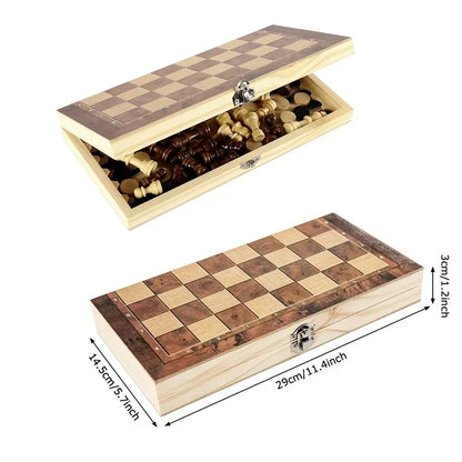 3 in 1 Chess Board