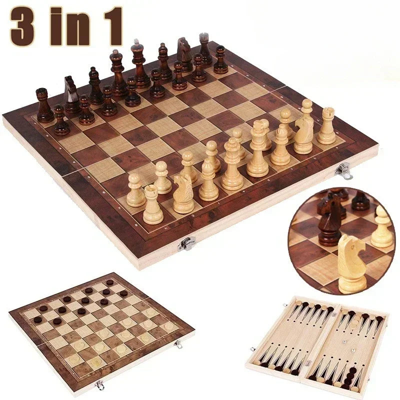 3 in 1 Chess Board