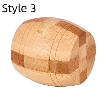 Wooden Lock IQ 3D Puzzles